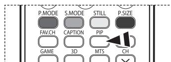 SAMSUNG HL-T7288W - Activating Picture-in-Picture - 4