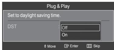 SAMSUNG HL-T7288W - Setting the Clock Automatically - 5