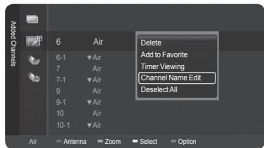 SAMSUNG HL-T7288W - Labeling Channels - Analog - 3