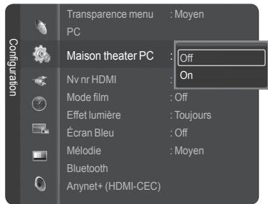 SAMSUNG HL-T7288W - Réglage du PC cinéma maison - 2