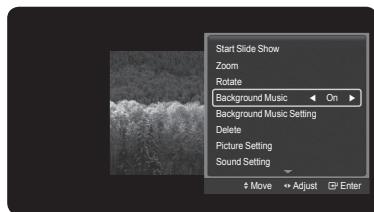 SAMSUNG HL-T7288W - Background Music On/Off - 2
