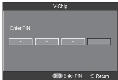 SAMSUNG HL-T7288W - Setting Up Your Personal ID Number (PIN) - 2