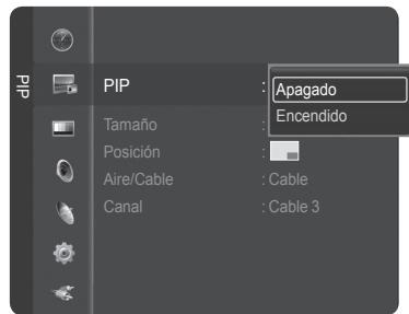 SAMSUNG HL-T7288W - Activación del modo deImagen sobreImagen - 2