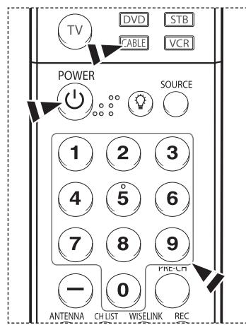 SAMSUNG HL-T7288W - Configuration de la télécommande pour faire fonctionner le cabsolecteur - 2