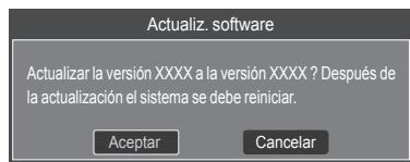 SAMSUNG HL-T7288W - Actualización del software - 4