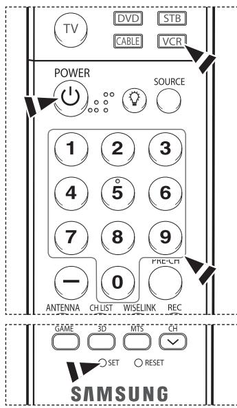 SAMSUNG HL-T7288W - Configuration de la télécommande pour faire fonctionner le cabsolecteur - 1