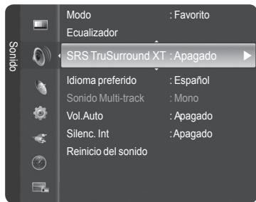 SAMSUNG HL-T7288W - Configuración de TruSurround XT - 1