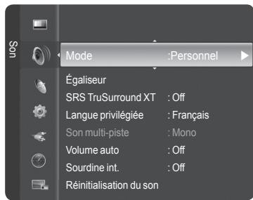SAMSUNG HL-T7288W - Réglage automatique du son - 2