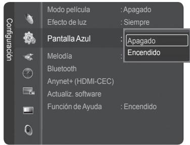SAMSUNG HL-T7288W - Ajuste del modo Pantalla Azul - 2