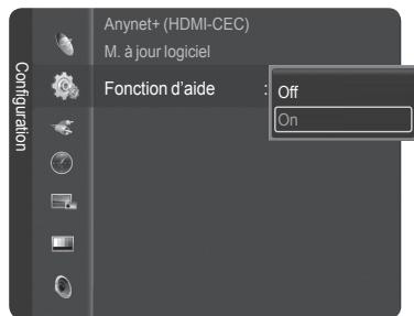 SAMSUNG HL-T7288W - Réglage des fonctions d'aide - 2