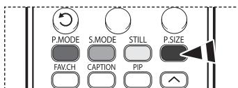 SAMSUNG HL-T7288W - Changing the Screen Size - 4