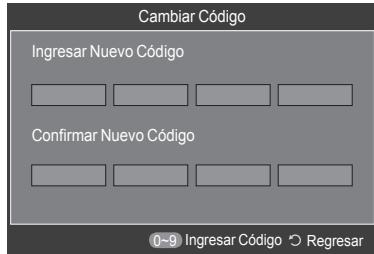 SAMSUNG HL-T7288W - Configuración del número de identificación personal (PIN) - 5