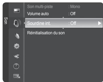 SAMSUNG HL-T7288W - Sélection de la sourdine interne - 1