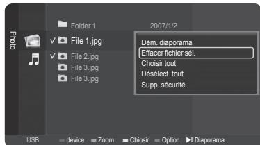 SAMSUNG HL-T7288W - Suppression de multiples photos - 2