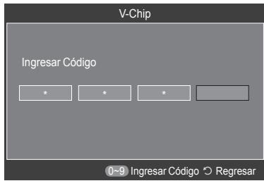 SAMSUNG HL-T7288W - Activación/desactivación de V-Chip - 2
