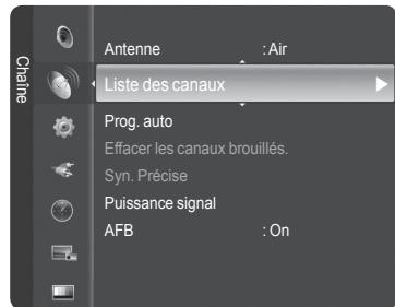SAMSUNG HL-T7288W - Ajout et suppression de canaux - 1