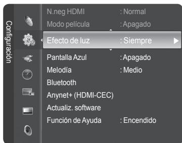 SAMSUNG HL-T7288W - Configuración del LED azul - 1