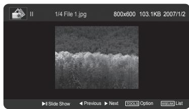 SAMSUNG HL-T7288W - Using the Photo (JPEG) List - 3