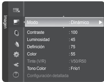 SAMSUNG HL-T7288W - Utilización de los ajustes deImagen automaticos - 1