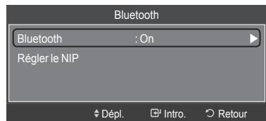SAMSUNG HL-T7288W - Communication Bluetooth et configuration du NIP - 2