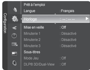 SAMSUNG HL-T7288W - Option 1: Réglage automatique de l'horloge - 1