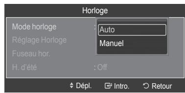 SAMSUNG HL-T7288W - Option 1: Réglage automatique de l'horloge - 2