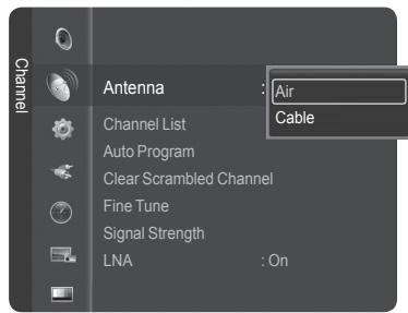 SAMSUNG HL-T7288W - Storing Channels in Memory (Automatic Method) - 2