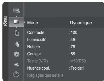 SAMSUNG HL-T7288W - Affichage des menus - 1