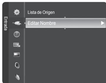 SAMSUNG HL-T7288W - Para editar el nombre del origen de entrada - 1