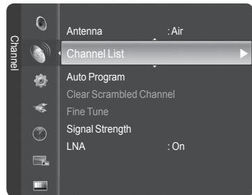 SAMSUNG HL-T7288W - Setting Your Favorite Channels - 2