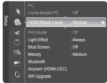 SAMSUNG HL-T7288W - Setting the HDMI Black Level - 1