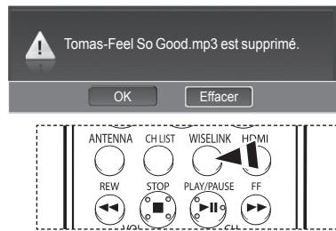 SAMSUNG HL-T7288W - Suppression de multiples fichiers musicaux - 5