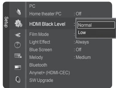 SAMSUNG HL-T7288W - Setting the HDMI Black Level - 2