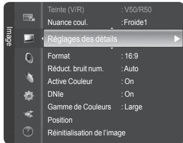 SAMSUNG HL-T7288W - Configuration du réglage détaillé de l'image - 1