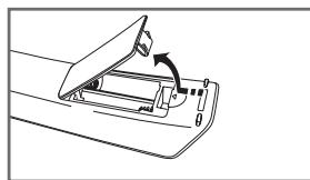 SAMSUNG HL-T7288W - Installing Batteries in the Remote Control - 1