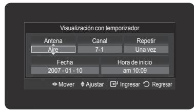 SAMSUNG HL-T7288W - Reserva de un programa (visualización de la hora) - 3