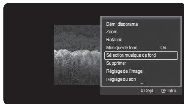 SAMSUNG HL-T7288W - Réglage de la musique de fond - 2