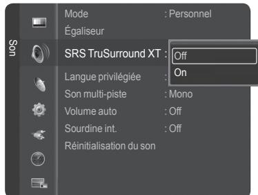 SAMSUNG HL-T7288W - Réglage de TruSurround XT - 2