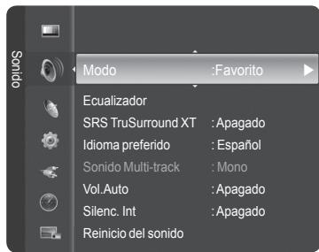 SAMSUNG HL-T7288W - Utilización de los parámetros de sonido automaticos - 1