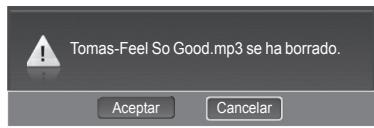 SAMSUNG HL-T7288W - Eliminación de variedos ARCHIVOS de música - 4