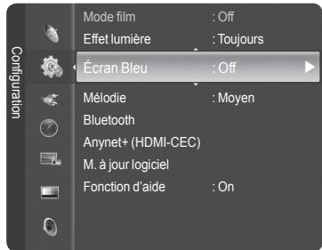 SAMSUNG HL-T7288W - Réglage du mode écran bleu - 1