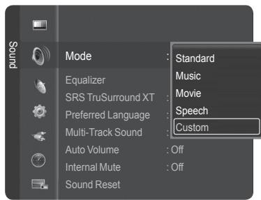 SAMSUNG HL-T7288W - Using the Automatic Sound Settings - 2