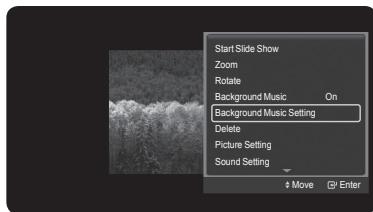 SAMSUNG HL-T7288W - Background Music Setting - 2