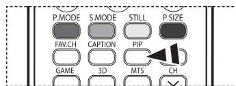 SAMSUNG HL-T7288W - Activación del modo deImagen sobreImagen - 4
