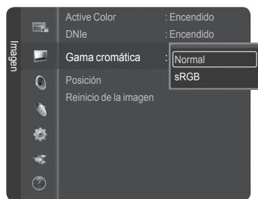 SAMSUNG HL-T7288W - Configuración de la gama cromática - 2