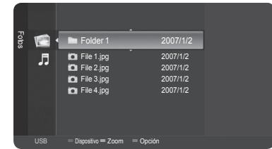 SAMSUNG HL-T7288W - Configuración de la música de fondo - 1