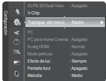 SAMSUNG HL-T7288W - Nivel de transparencia de los manos - 1