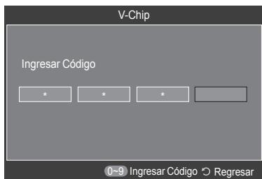 SAMSUNG HL-T7288W - Configuración del número de identificación personal (PIN) - 2
