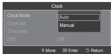 SAMSUNG HL-T7288W - Setting the Time - 2