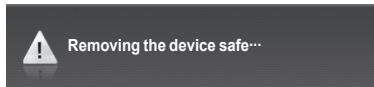 SAMSUNG HL-T7288W - Removing a USB Device - 3